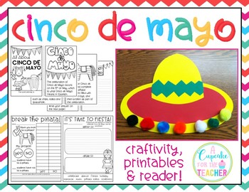 Cinco de Mayo {Craftivity, Printables & Reader} by A Cupcake for the ...