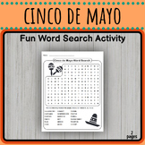 cinco de mayo word search puzzle |