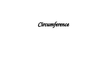 Preview of Circumference
