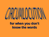 circumlocution en français