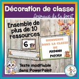 Forest animals - Classroom decor Bundle - in FRENCH