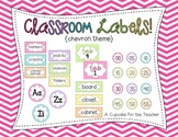 Classroom Labels! {Chevron Theme}