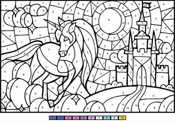 Color By Number Coloring Book For Adults: Large Print Color by Number  Coloring Book for Adults & Teens