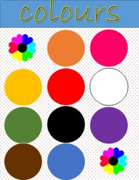 Preview of color recognition printables