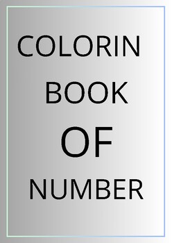 Preview of coloring book of numbers