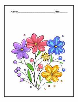 Preview of coloring pictures of flowers