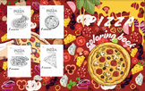 coloring pizza for children (size 8.5 * 11) (40 pages)