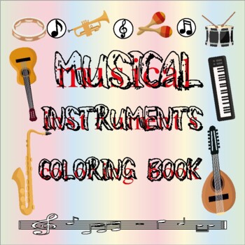 Preview of coloring sheets musical instruments colouring pages