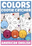 colors American English cootie catcher game ESL / primary school