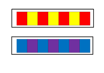 Preview of colour repeated pattern strips