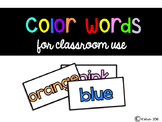 colour words : word wall