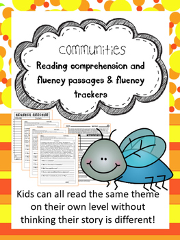 Preview of communities fluency and comprehension leveled passages
