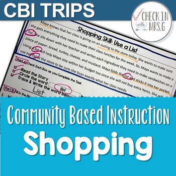 Preview of community based instruction shopping