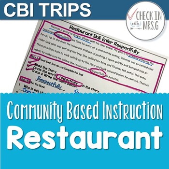 Preview of community based instruction trips restaurant