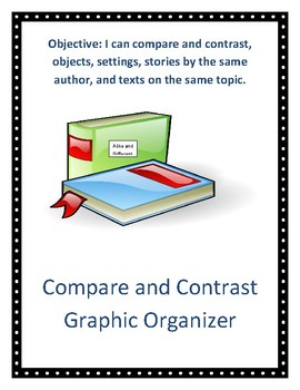 Preview of compare and contrast organizer