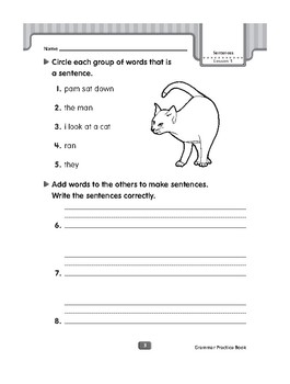 first grade complete grammar worksheets by sara lane tpt