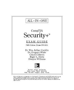 Preview of comptia security+ all-in-one exam guide fifth edition (exam sy0-501)