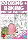 cooking and baking cootie catcher game ESL / English prima