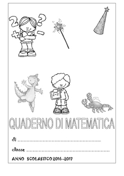Copertina Quaderno Matematica Classe Seconda By Maestra Cri Tpt