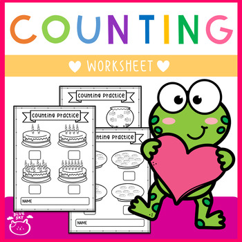 Preview of Counting object & Writing Numbers to 20 Worksheets for Kindergarten