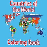 countries map of the world coloring book