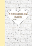 cover for percussion band file/book/binder