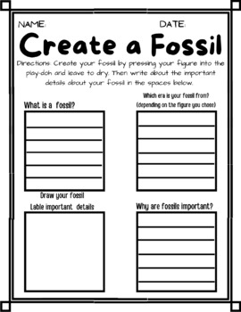 Preview of create a fossil