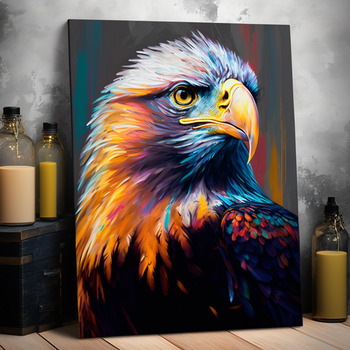 Preview of creative eagle oil painting ( png )