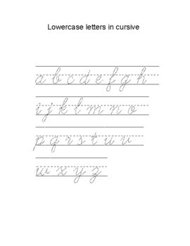 cursive handwriting worksheet - 108 cursive handwriting practice sheets