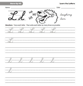 cursive writing practice grades 2-4 by LessonGenius | TPT