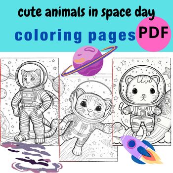Preview of cute animals in space day