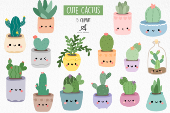 cute cactus clipart