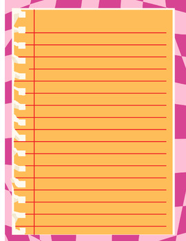 Preview of cute pattern notebook