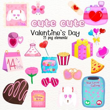 Preview of cute clipart valentine