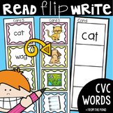 cvc Words - Read Flip Write Activity Cards