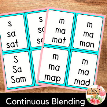 Preview of cvc words  cards continuous  successive blending pyramids decoding