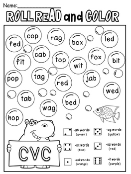 cvc word families(free sample) by Murphys lesson design studio | TPT