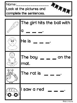 CVC printables (worksheets and mini books to practice cvc words)