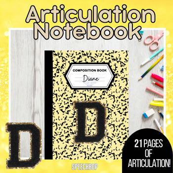 Preview of /D/ Articulation Notebook - NEW & IMPROVED - 21 pages of Articulation (I, m, f)