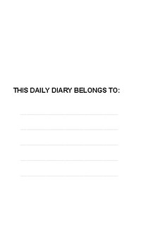 Preview of daily diary 2024