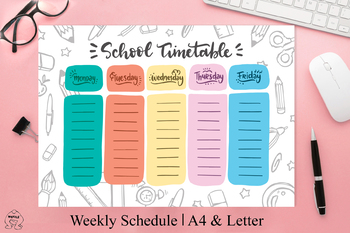 Preview of daily schedule - Printable