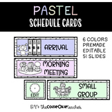 daily / schedule cards / pastel / editable / premade / cla
