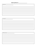 daily writing warm up template for middle school