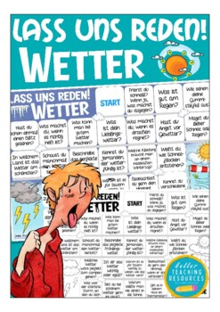 Preview of das WETTER Deutsch German - Sprechanlässe "Lass uns reden!" Spiel / weather game
