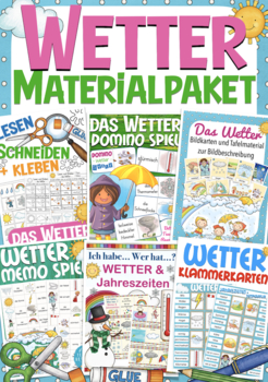Preview of das Wetter (Deutsch) Materialpaket German BUNDLE of resources