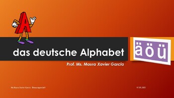 Preview of das deutsche Alphabet