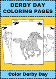 derby hourse coloring pages hat derby day activities anima