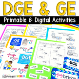 dge and ge Activities Phonics Spelling Practice