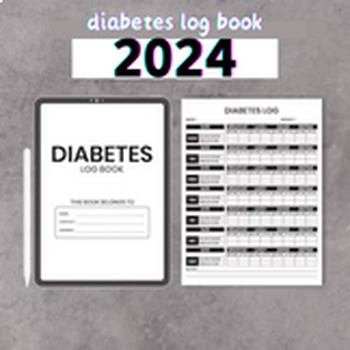 Preview of diabetes diary log book