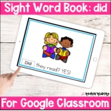 did Sight Word Book Google Slides